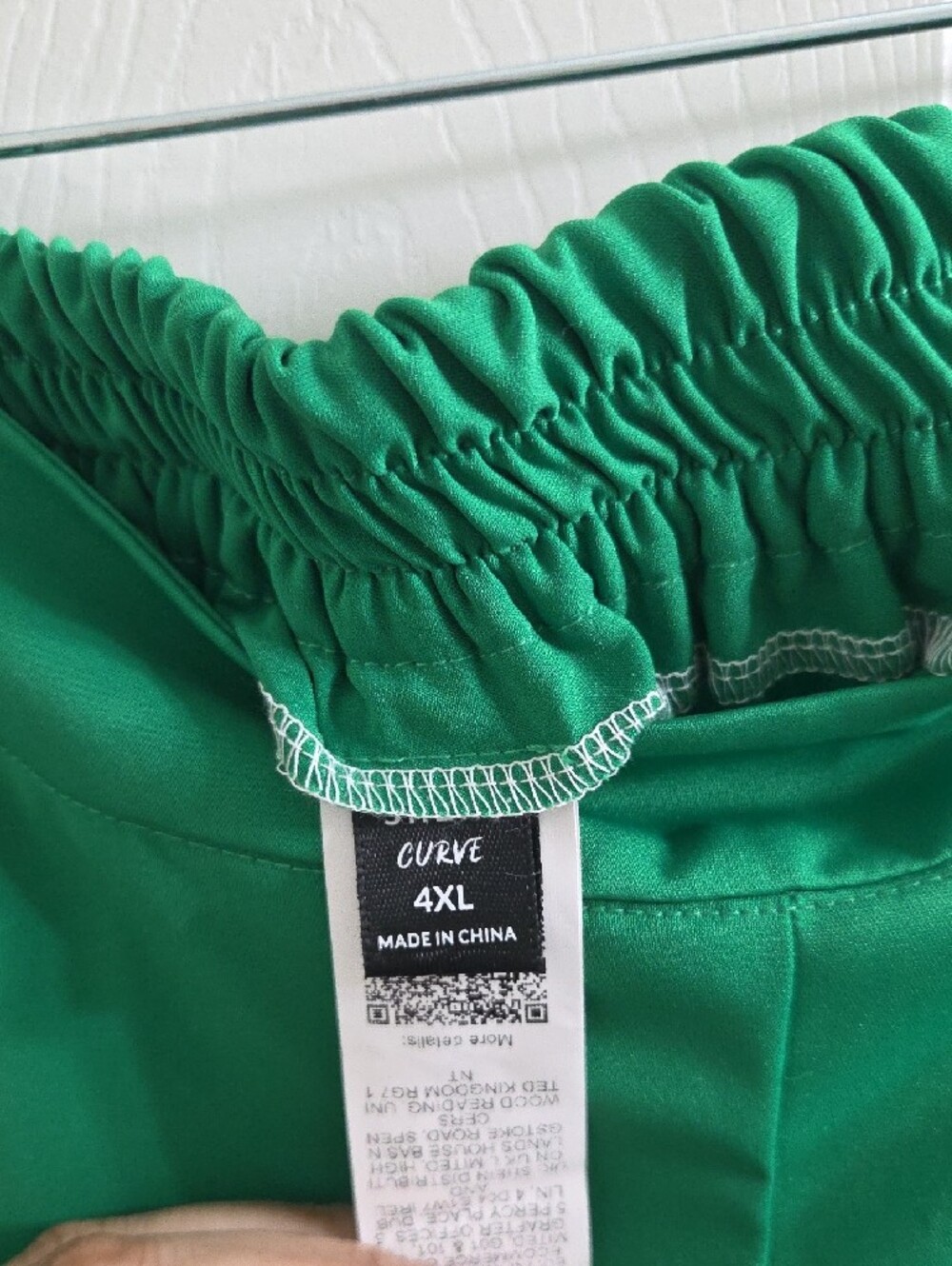 SHEIN Green Wide-Leg Pants with Printed Chiffon Blouse - Picture 11 of 11